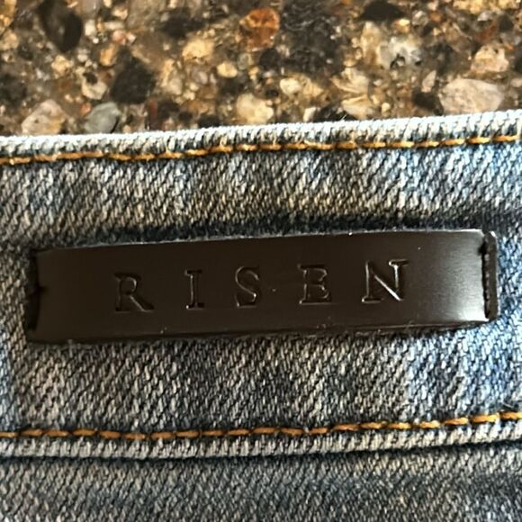 Risen High Rise Distressed Jean Shorts - Picture 4 of 6